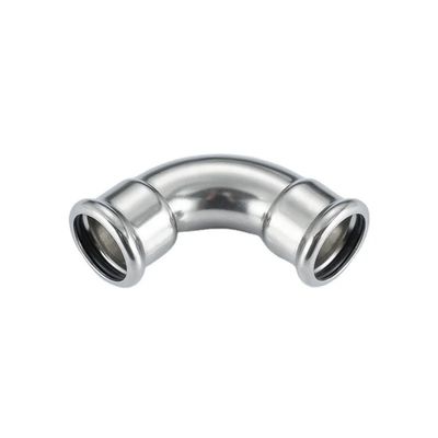 Good price 316L 304L 304M प्रोफाइल स्टेनलेस स्टील प्रेस पाइप फिटिंग 45 डिग्री कोहनी DVGW W534 ऑनलाइन